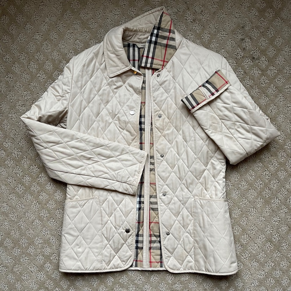 Burberry Outerwear Brit Diamond Quilted Jacket